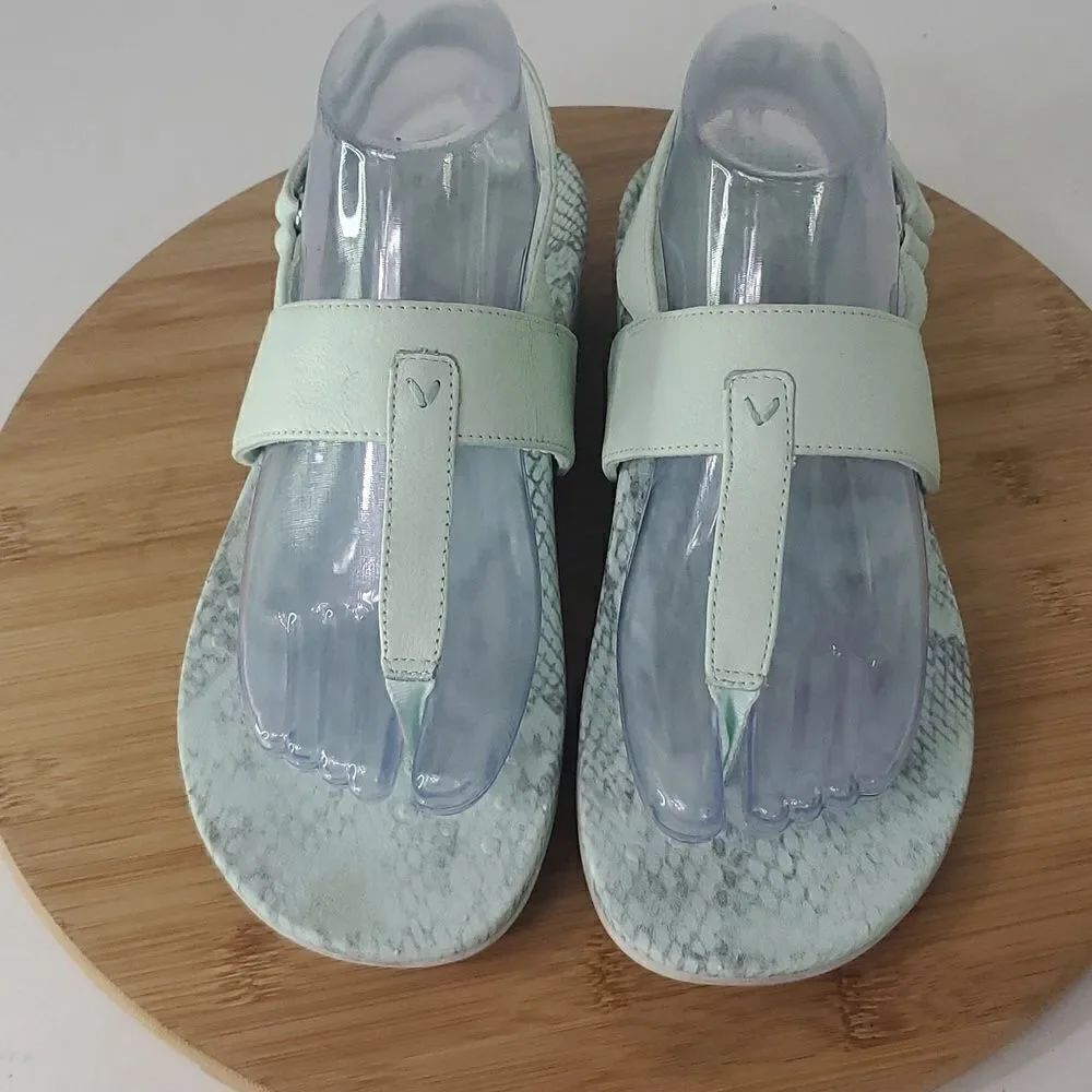 Vionic Tala Women's T-Strap Supportive Sandal Seafoam Size 8